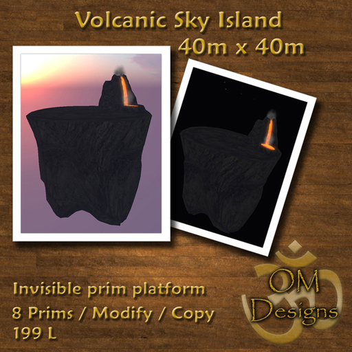 Volcanic Sky Island 40m x 40m ~ OM Designs