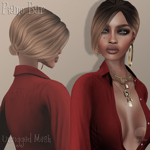 Vanity Hair::Piano Bar -Dark Reds(MESH)