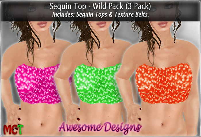 *Awesome Designs Sequin Top Wild Pack