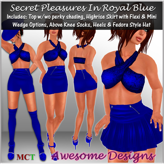 *Awesome Designs Secret Pleasures In Royal Blue