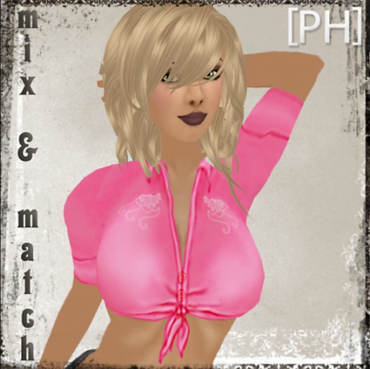 [PH] M&M Tied up blouse - pink, boxed