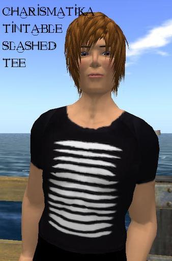 *Charismatika* Color Change Slashed Men's Shirt
