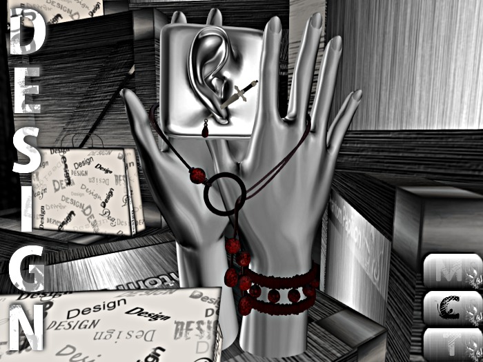 Design:. Blood Drops Jewelry Set
