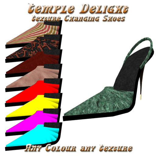 Color change shoes, Texture change shoes - The Temple Delight