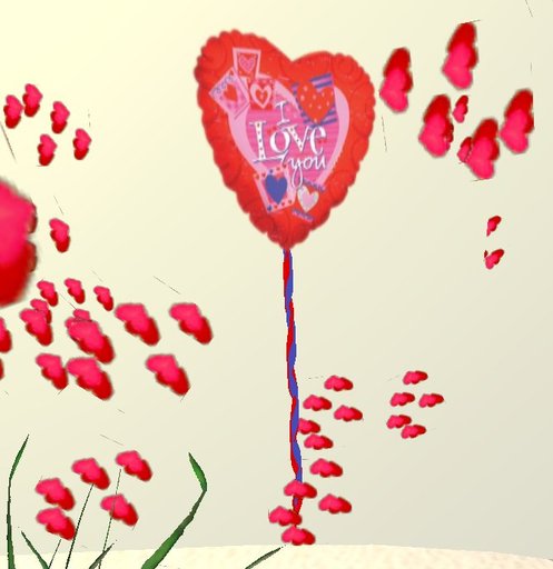  valentine Balloon I love you with particles - 20 l$ -