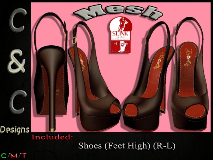 C&C Mesh Shoes Feet High (Brown) (Demo)