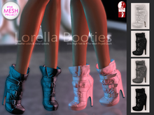 Bens Boutique - Lorella Booties Black Pack (SlinkHighFeet & #Themeshproject Ouch)
