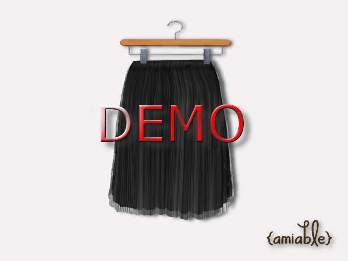 {amiable}Mesh Tutu Middle Length Skirt(DEMO)