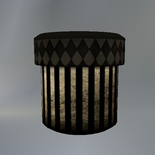 Black Stripe Round Giftbox