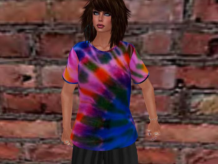 Womans Mesh TieDye Shirt-Tater Designs