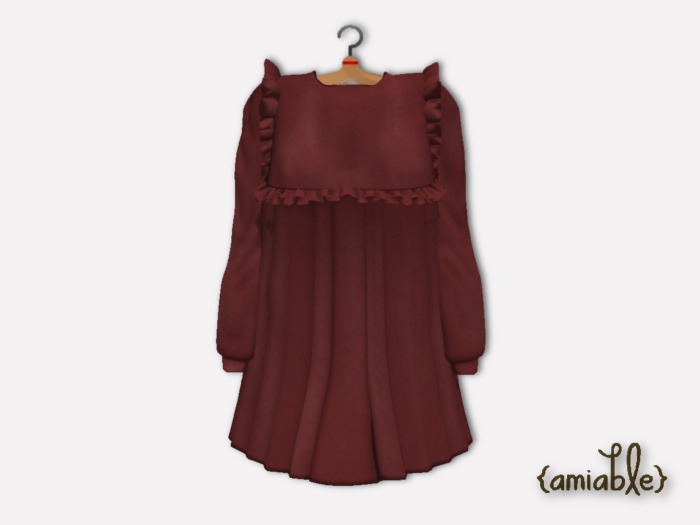 {amiable}Mesh Ruffled Angel Short Dress_RD