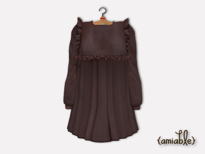 {amiable}Mesh Ruffled Angel Short Dress_MA