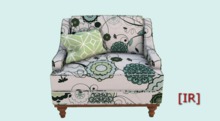 [IR] Boxed Bold Blooms Chair