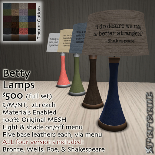 % Betty Lamp (Full Set) *MESH*
