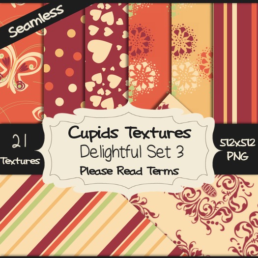 *Cupids Textures * 21 DELIGHTFUL SET 3