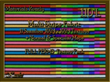 *Kushi* Multi Stripe Fabric Seamless Textures, Full Perms, Materials Ready 1024 x 1024, Tileable, Repeating