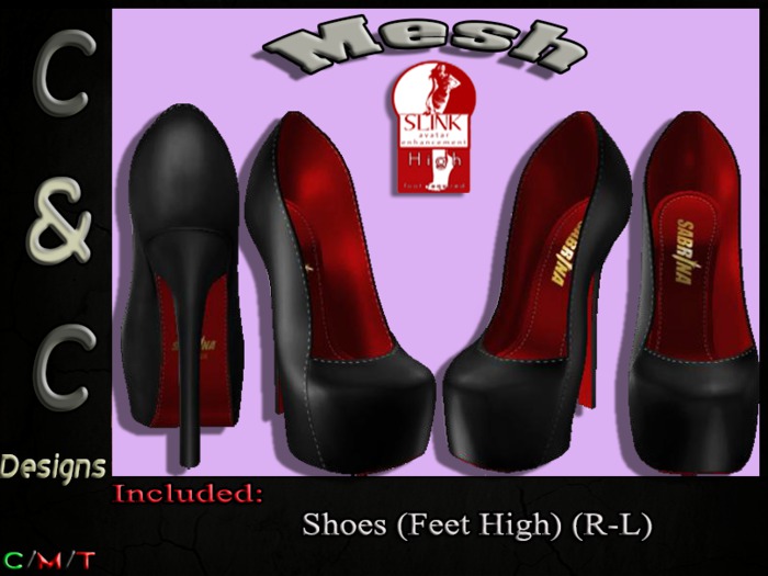 C&C Mesh Shoes Feet High (Black) (Demo)