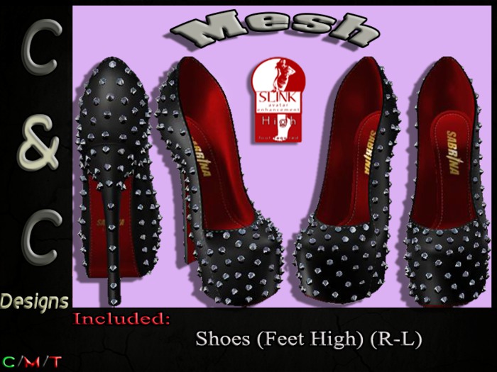 C&C Mesh Shoes Feet High Point (Black) (Demo)