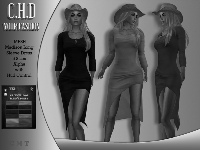 Demo [C.H.D] Madison Long Sleeve Dress