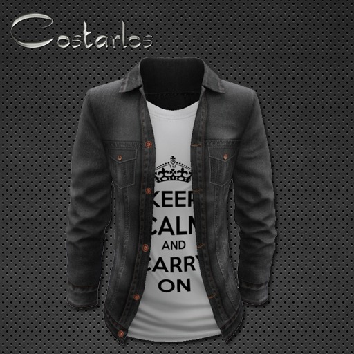 Costarlos jean jacket grey