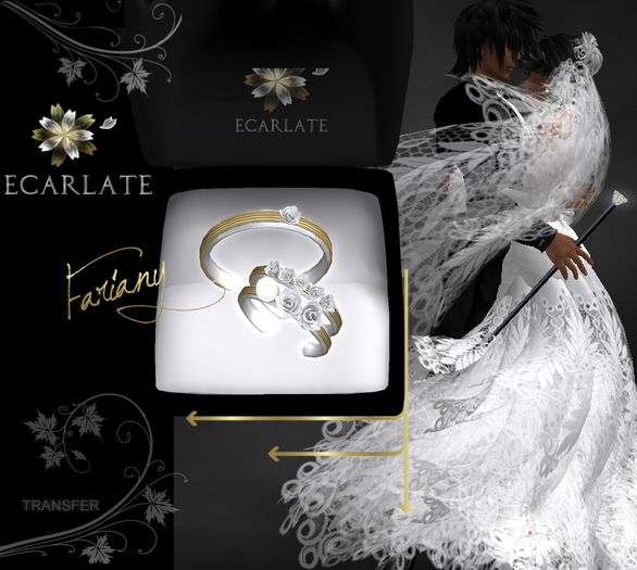 Ecarlate - Fariany - (Sil) Alliance F * M + Engagement Ring