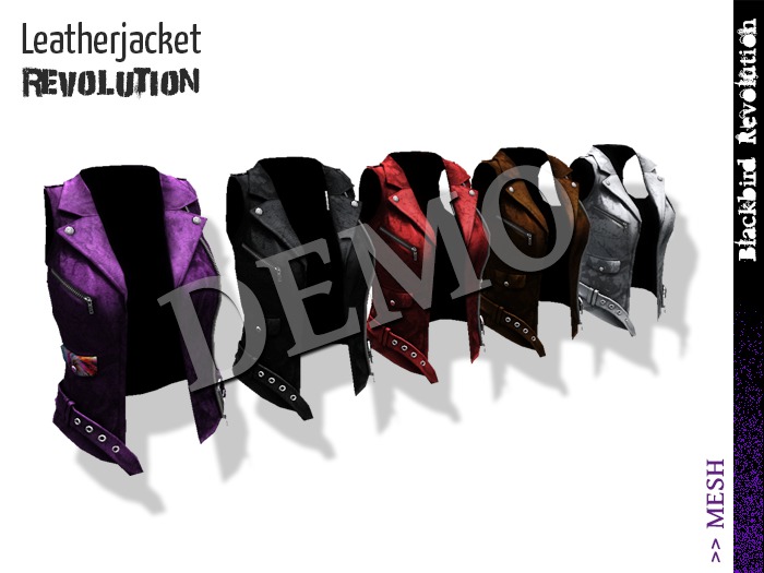 DEMO *BR Leatherjacket 'Revolution' sleevless