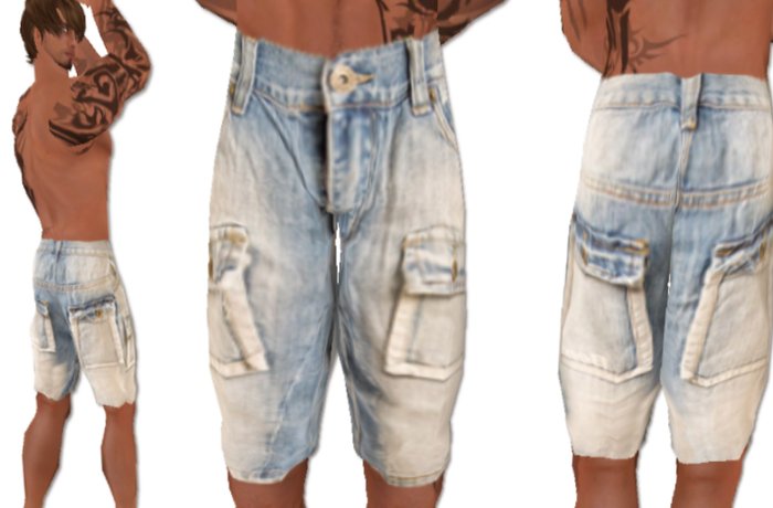 Blue short jeans