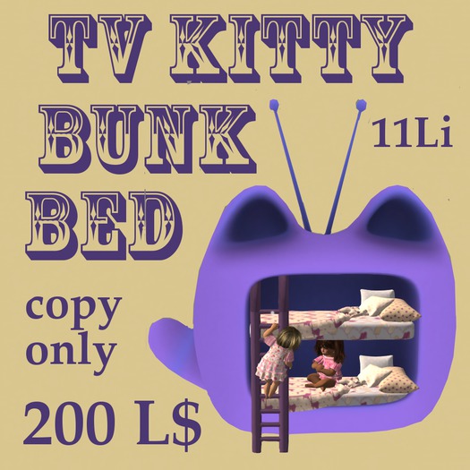 TV Kitty Bunk Bed