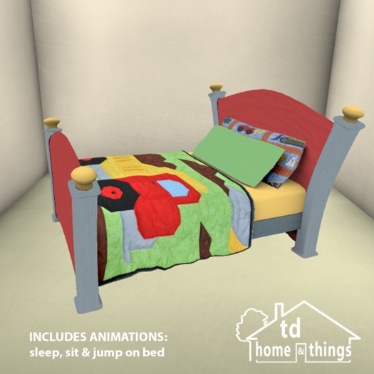 tdh&t^Bed^Red & Blue Construction