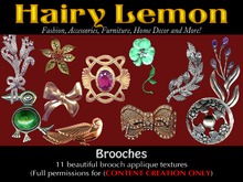 *HL* Brooches