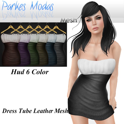 [PM] Dress Tube Leather Mesh+Hud 6 Colors