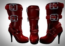 Short Red Boots