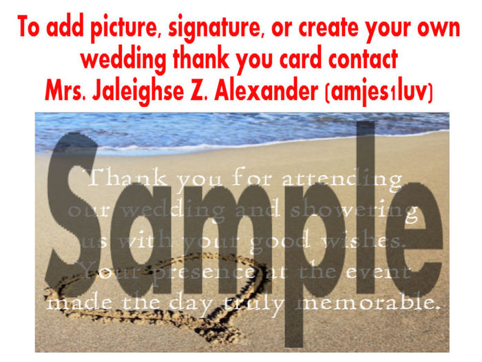 Lily Wedding Thank You