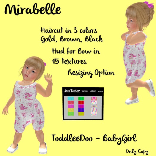Toddleedoo Hair Mirabelle DEMO