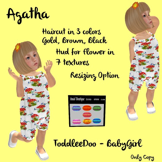 Toddleedoo Hair Agatha DEMO