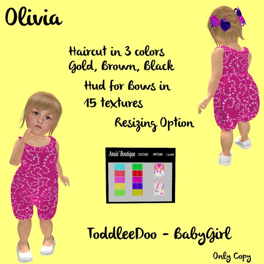 Toddleedoo Hair Olivia DEMO