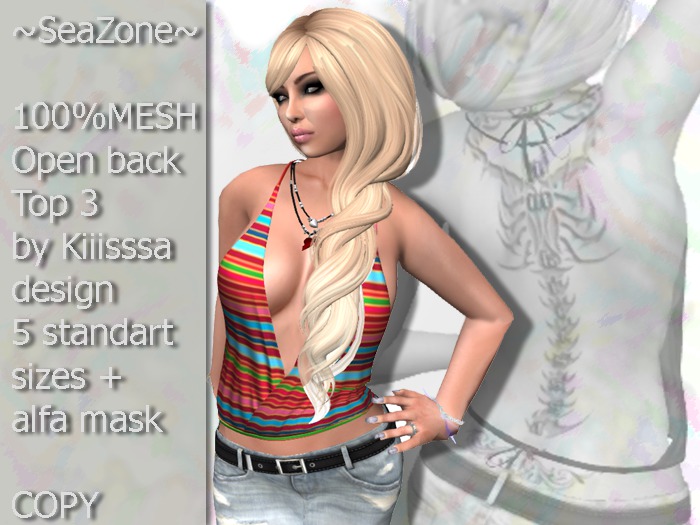~SeaZone~ Mesh Open back top 3