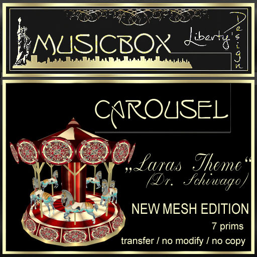 Easter / Springtime Musical clock "Carousel"  MESH nET (boxed)