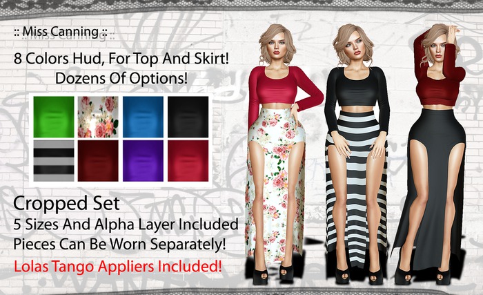 :: Miss Canning :: [ Cropped Set ] 8 Colors+Lolas Tango