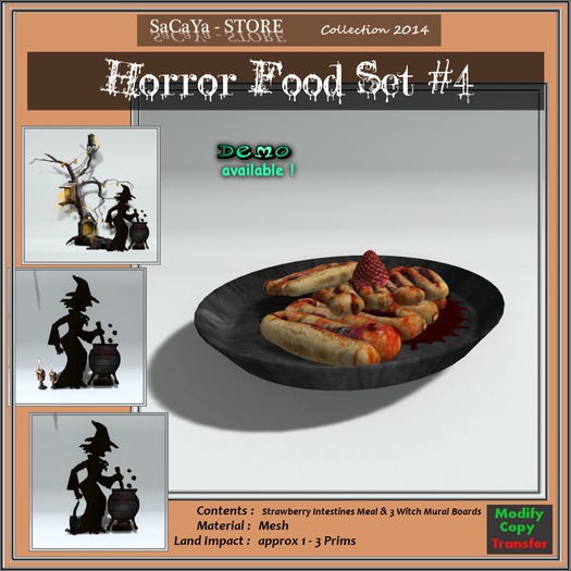 SaCaYa's Horror Food Set #4
