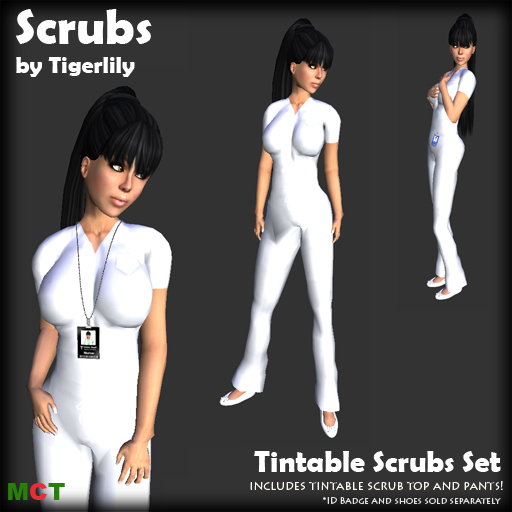 *SCRUBS* Tintable Scrubs Set