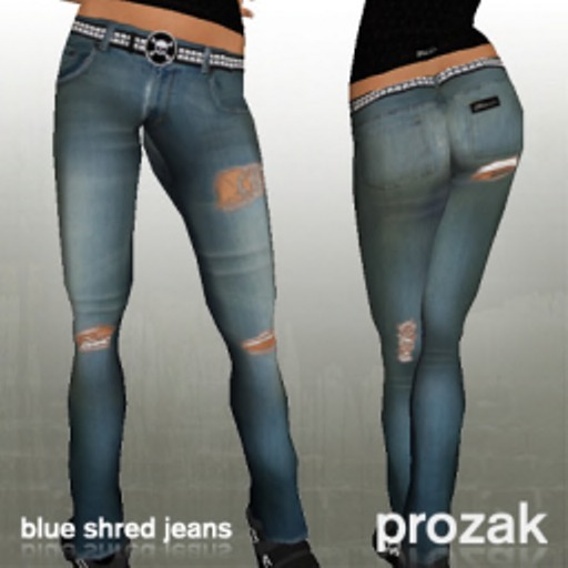 PROZAK - Blue shred jeans