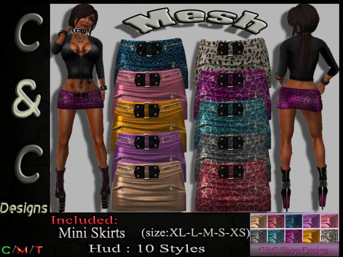 C&C Mesh Mini Skirt (Hud 10 Styles)