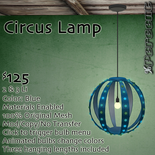 % Circus Light (blue) *MESH*