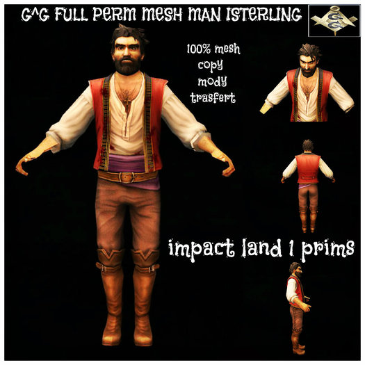 G^G FULL PERM MESH MAN ISTERLING