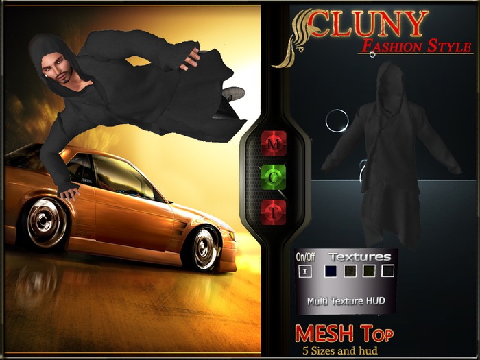 =C.F.S= Mesh Mens Asymmetric Cutout Layered Hoodie hud demo