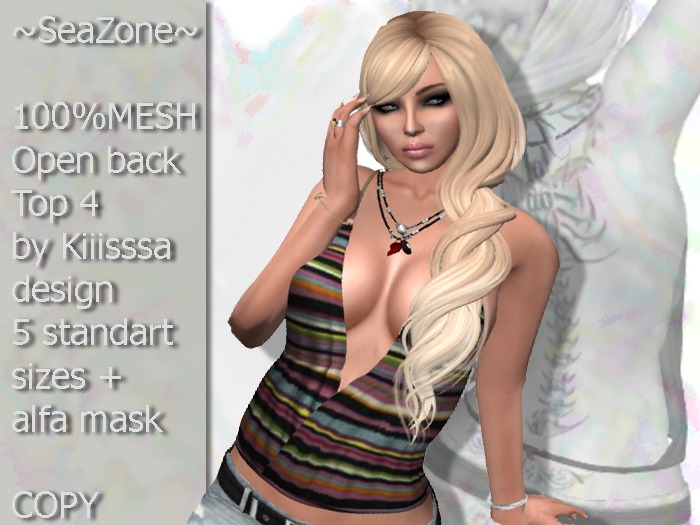 ~SeaZone~ Mesh Open back top 4