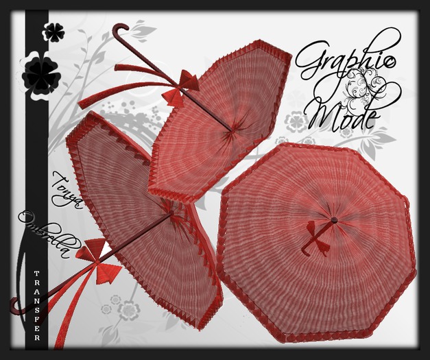 Ombrella Red / Ombrelle Rouge - Tonya