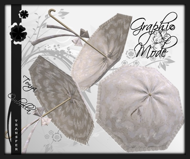 Ombrella White Lace / Ombrelle Blanche dentelle - Tonya