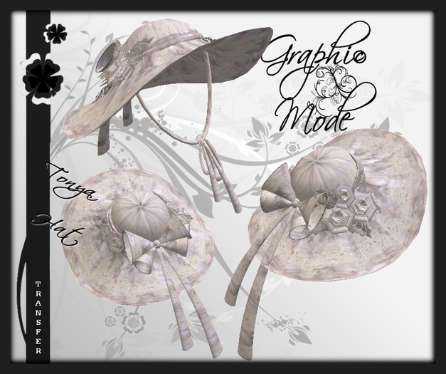 Hat White Lace / Chapeau Blanche dentelle - Tonya